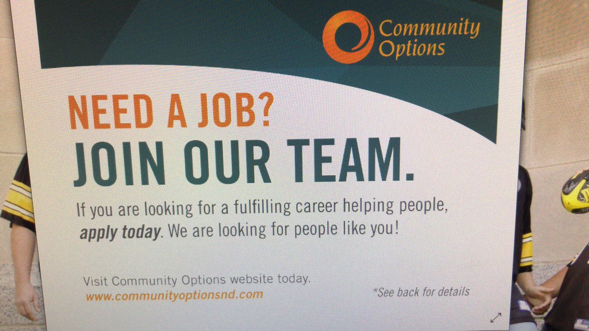 ComOptDarcy's tweet photo. Need a job! We have what you need! Apply today @ComOptND @ComOptAustyn @ComOptTrina @ComOptAmber https://t.co/m1EcnkMAKr