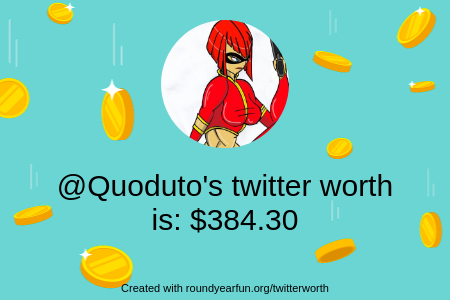 My Twitter worth is: $384.30

Find yours with clockurl.co/key/twitterwor…

⠀