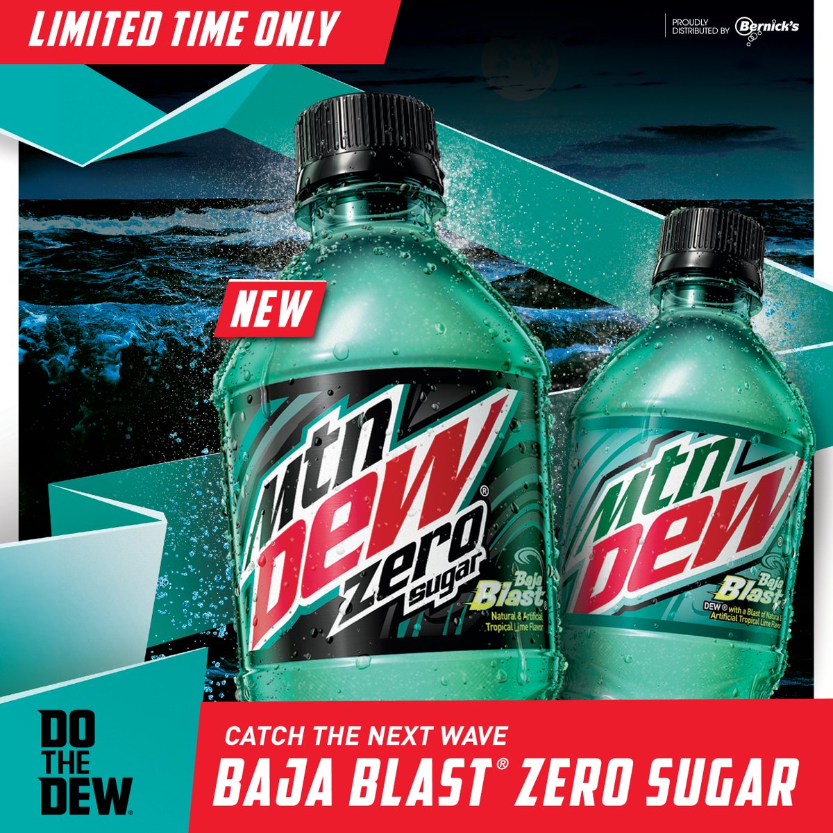 Twitter 上的 Bernick S It S Time To Grab This Mtn Dew Favorite Baja Blast Is Back For A Limited Time Catch This Wave Of Mtn Dew With A Blast Of Tropical Lime Flavor