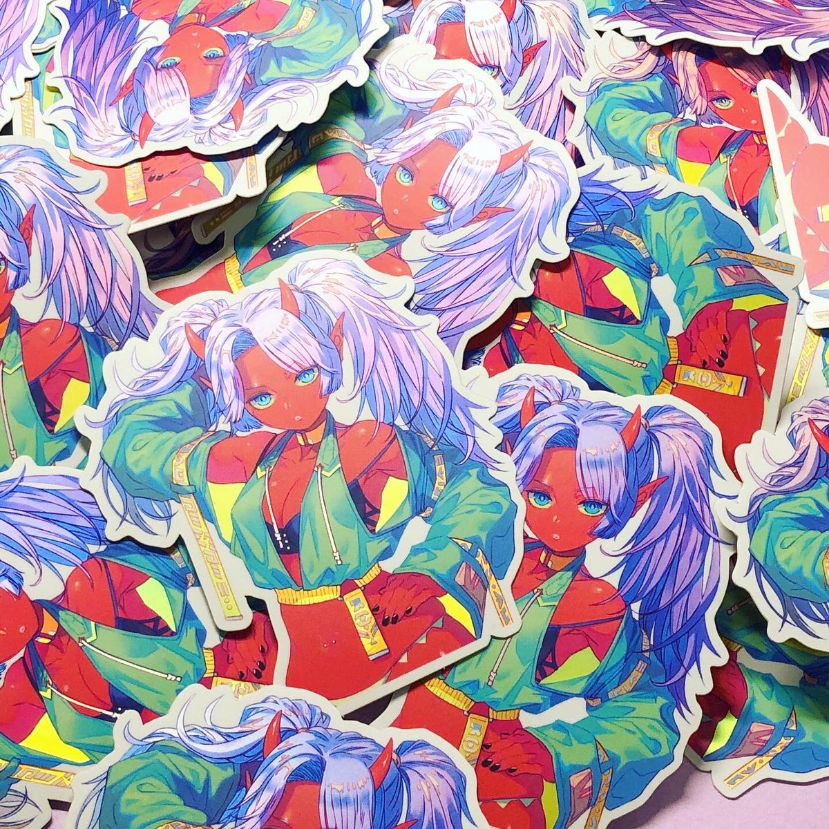 「スウェーデンのステッカー会社stickerappさんとコラボさせていただきました」|田島幸枝 YukieTAJIMAのイラスト