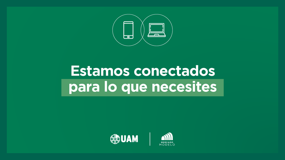 MercadoModeloUy's tweet photo. Estamos conectados para lo que necesites. https://t.co/7UU2wQJ5Ua