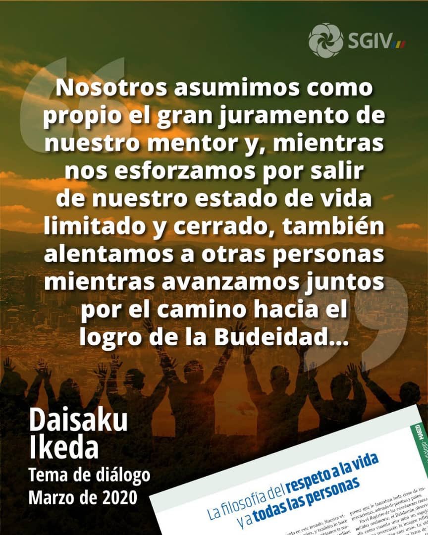 SGI_Venezuela's tweet photo. Tema de diálogo de las #sadankay del mes de marzo para estudiarlo en casa 🏠. https://t.co/ADuKmdt5hY