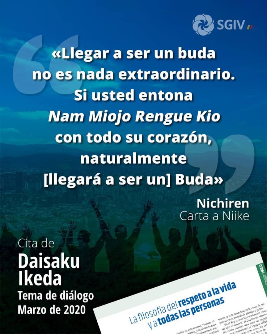 SGI_Venezuela's tweet photo. Tema de diálogo de las #sadankay del mes de marzo para estudiarlo en casa 🏠. https://t.co/ADuKmdt5hY
