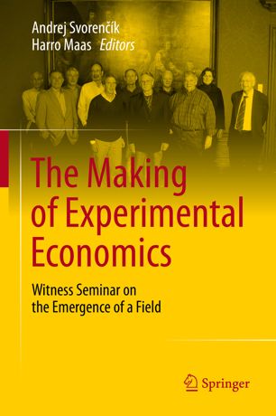 Our 9th book is Andrej Svorencík and Harro Maas’s “The Making of Experimental Economics: Witness Seminar of the Emergence of a Field” https://www.springer.com/gp/book/9783319209517 #QuarentineLife  #Books  #ReadingList