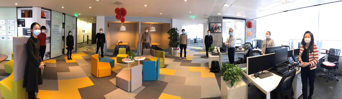China today: progressive and turn-based return to <a href="/MeliaHotelsInt/">Meliá Hotels International</a> Shanghai offices after 2 months tele-working. Still under maximum alarm, the country resumes domestic flights. Good job team, and hope for all of us! #StopCovid19 #StayAtHome #SaveTheTourism