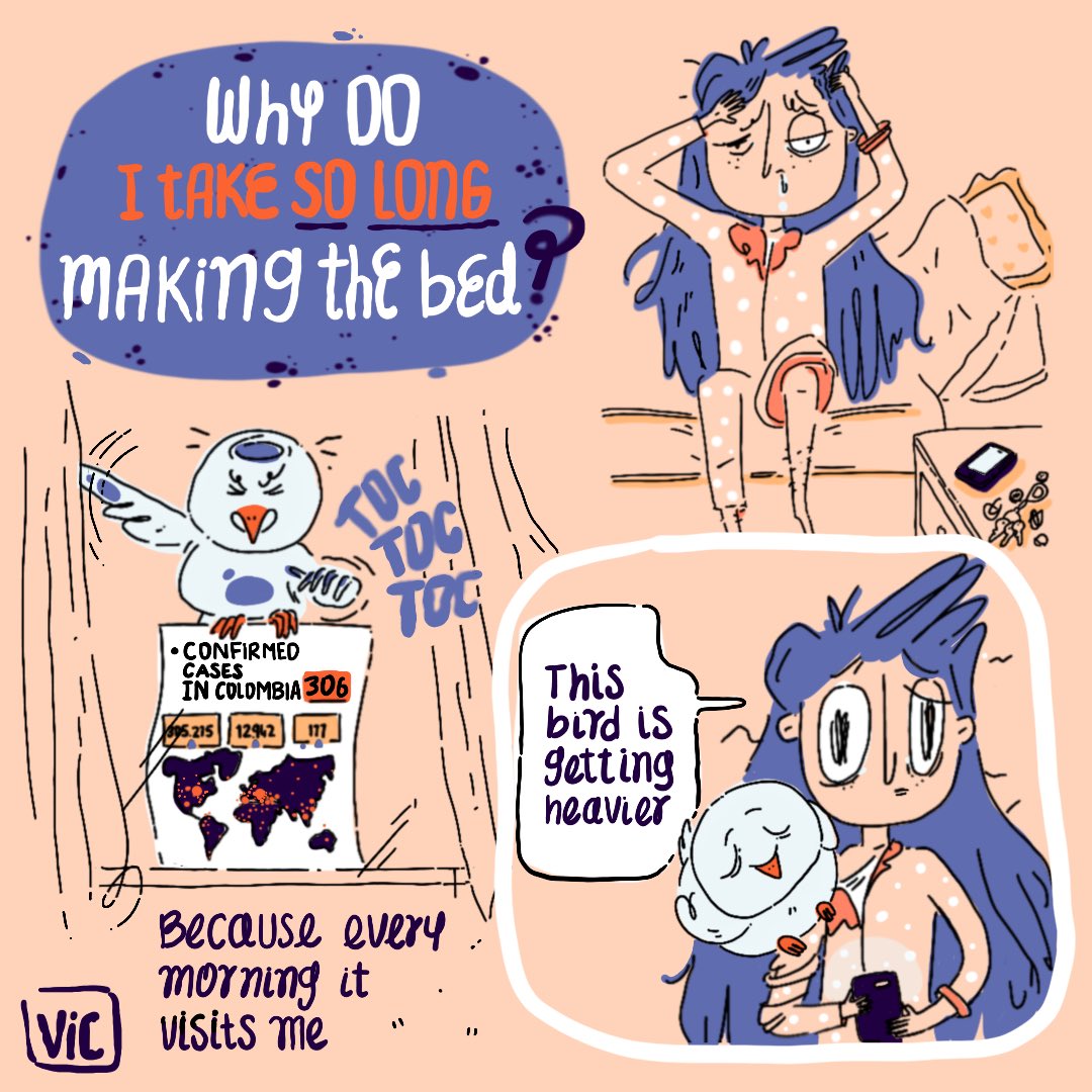 victory3D's tweet photo. How avoid this bird?👩🏻🔫🐦 #COVIDー19 #comics #quarantine https://t.co/XBfqAsjIna
