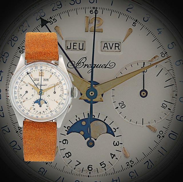ParmegianiO's tweet photo. Stainless steel, triple-calendar, chronograph, moon-phase, manual wind movement, 1950s! Contact us!!! #watchesofinstagram #wristwatches #breguet #chronograph #breguetwatch #collectible #breguetvintage #steelwatches #vintage #vintagetoys #vintagebreguet #… https://t.co/BvKpZQvps1 https://t.co/2qOHFo3Tce