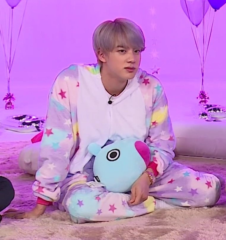 Hobi with RJ                        Jin with Mang