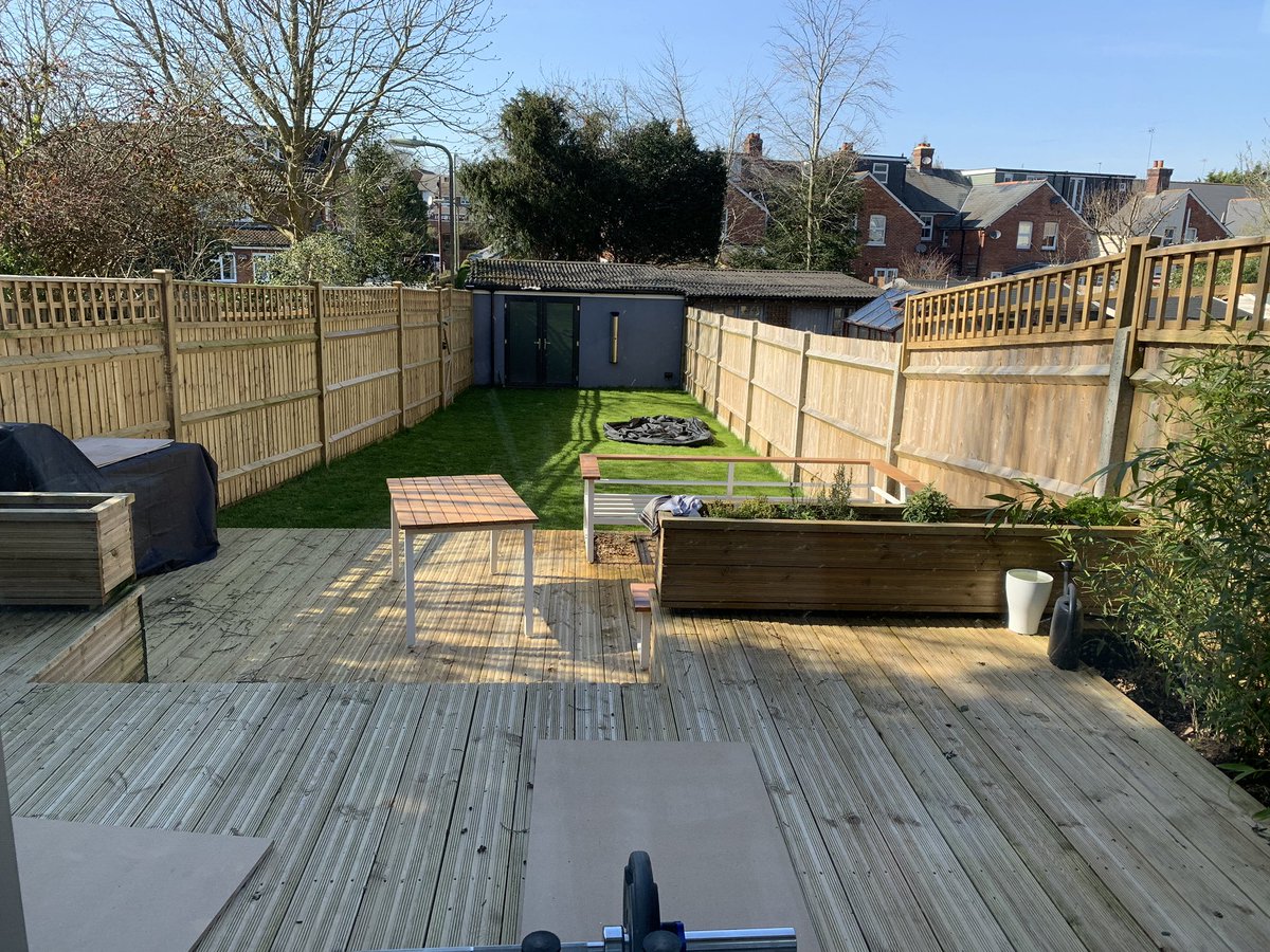 DaleShephard's tweet photo. @kategraham23 Just uncovered the furniture from the winter and have the weights out to keep moving. Grateful the weather is good! https://t.co/SKH7h9mPlQ