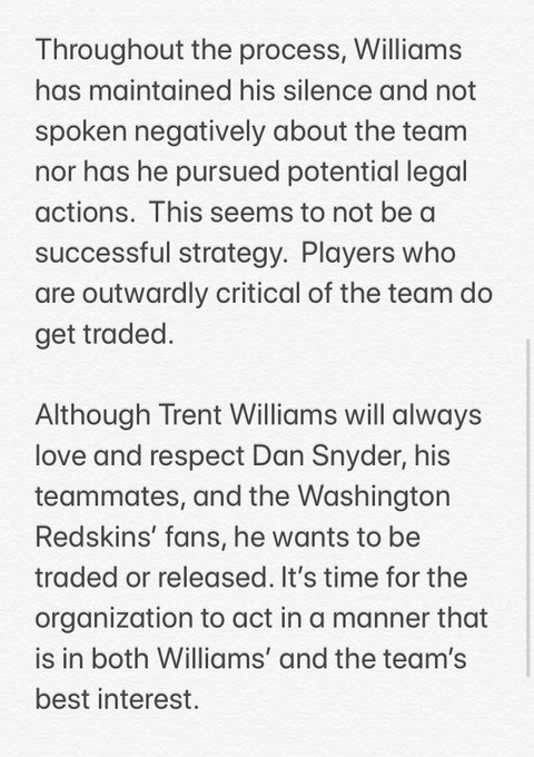 Trent williams only fans