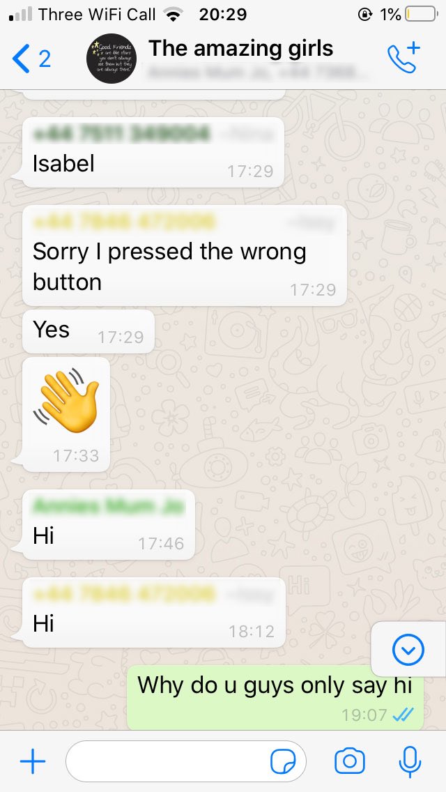 YewTreeFrieth's tweet image. 10 y/o daughter&apos;s FB Team, borrowed their mum&apos;s phones and set-up a WA group. Suffice to say my daughter gets her dad&apos;s conversation skills 😂🥰 #ProudDad
