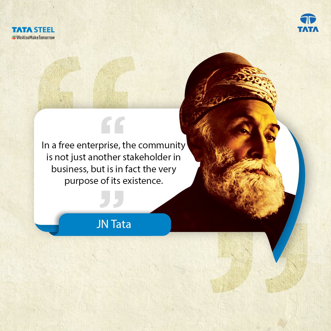TataSteelLtd's tweet photo. We celebrate #InternationalDayOfAchievers with some inspiring words from some of our visionary leaders who have inspired generations to achieve their goals. Tell us, what is it that you set out to do?

#TataSteel #WeAlsoMakeTomorrow https://t.co/o75cxMlNBp