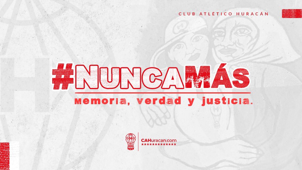 #Huracán 🎈24 de marzo: ¡Que #NuncaMás se repita!
