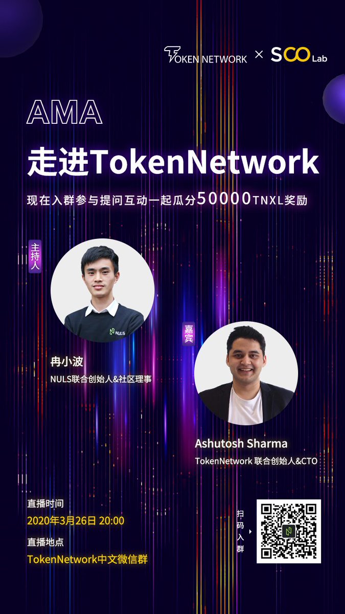 token_network's tweet photo. Join Token Network’s Ama with SCO Lab. #TNX #Tokennetwork #TNXL https://t.co/xIF6cYnd6x