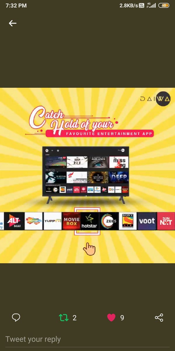 ShamsOnX's tweet photo. @DaiwaIndia Join
@abha_mishra19
@am_vaishali
@AartiPareek6
@EktaPat22226716
@imPalak18
@Jyoti14300
@kanakbhardwaj51
@khemka_nidhi
@Navyavegi
@Nehathegreat1
@desichipakli
@sreevijaya23
@Sana_Tokre
@wasimkh00
@zeny_9
#OTT
#Daiwa #SmartTV #BingeWatch #ContestAlertIndia #ScreenshotAndShare https://t.co/ETgvvhxIlq