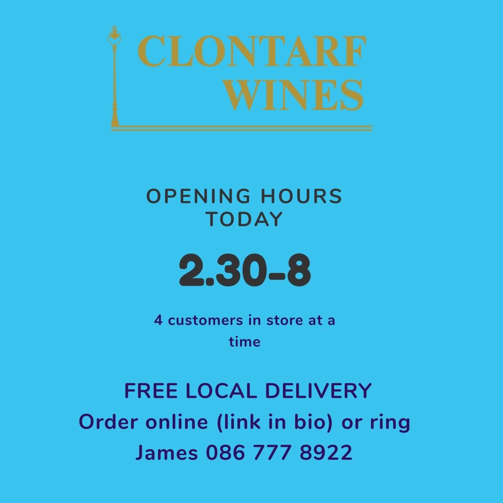 Taking it on a day by day basis at the moment but here are our opening hours for today, don’t forget you can order online (link in bio) or by calling James on 0867778922