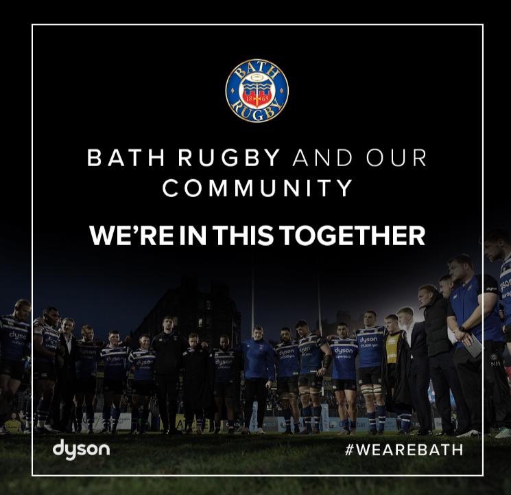 To all our supporters: #stayhomestaysafe
We’re all in this together and our Bath Rugby Community are here to help. Get in touch and let us know how you’re doing. 

Community@bathrugby.com