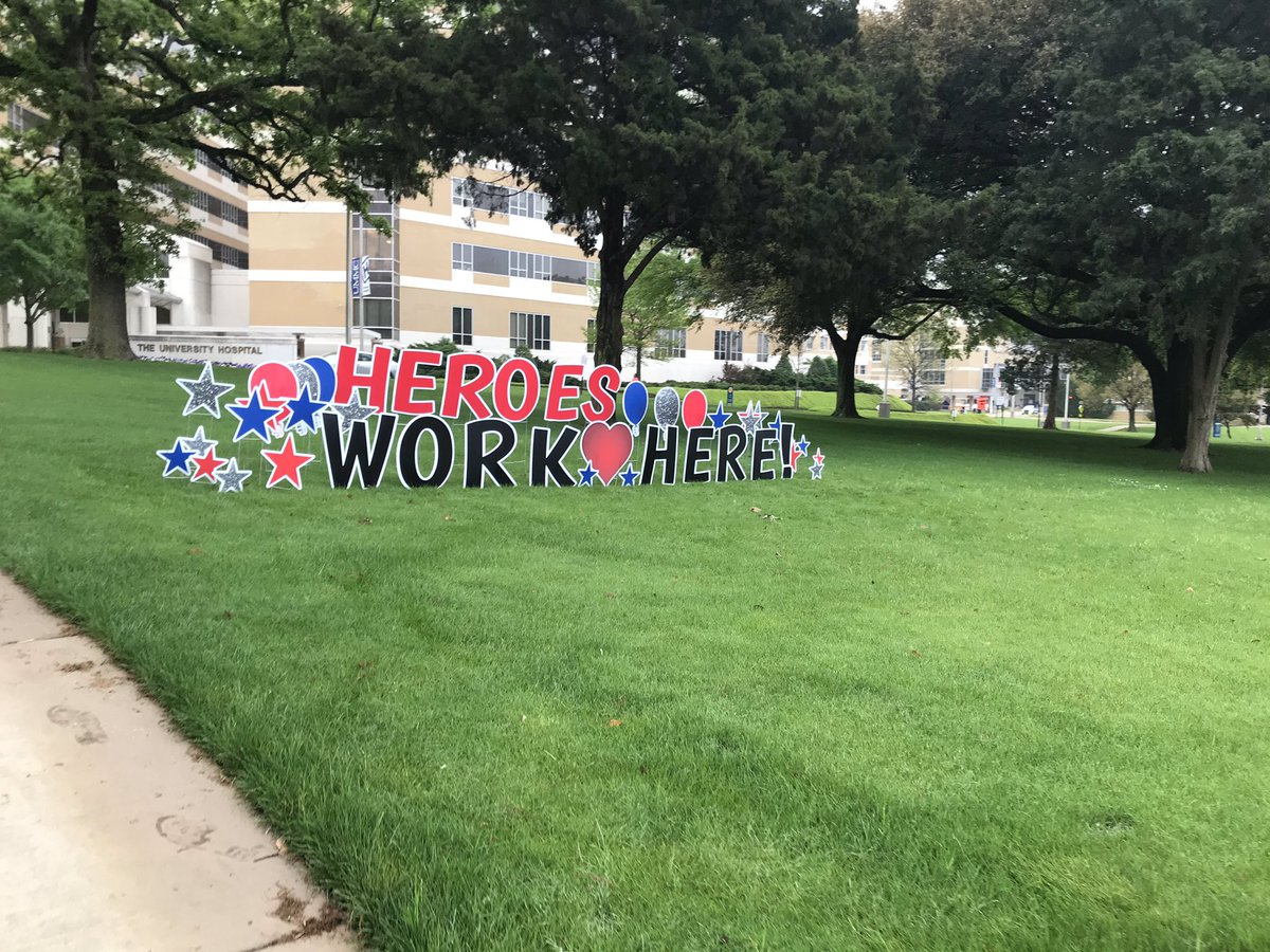 Great welcome sign this morning!