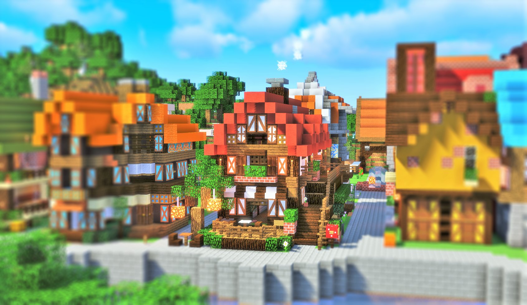 Mecchan マイクラブロガー バニラ建築で メルヘン可愛い作品作りをしております カラフルな小さいお家が大好物です バニラ建築学部 朱サバ