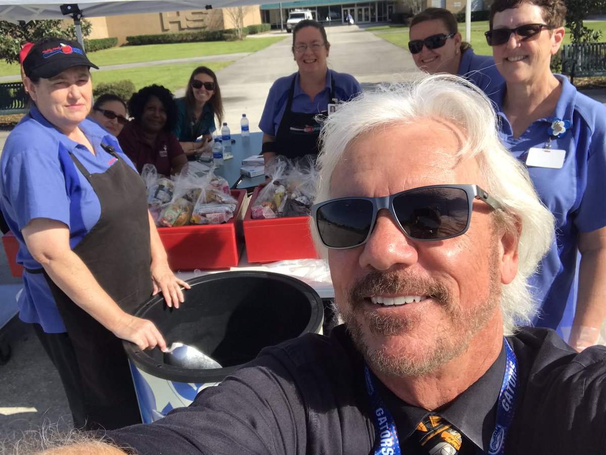 The team at Plant City High school busy putting smiles on kids faces!