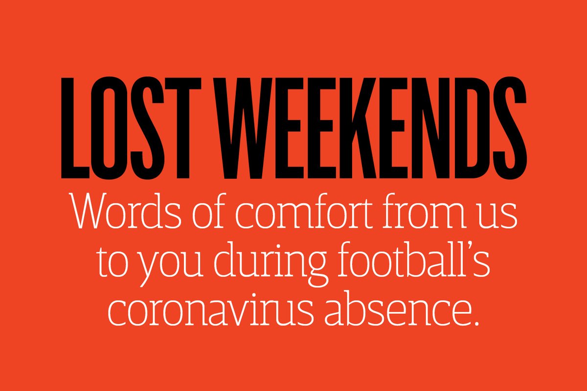 NutmegMagazine's tweet photo. LOST WEEKENDS. 
Words of comfort from us to you during football’s coronavirus absence. 

As football’s absence begins to bite, Alan Russell of Supporters’ Direct Scotland calls for supporters to look out for one another.
https://t.co/VSLtU5f1xW

@ScotSuppNetwork @raithtrust https://t.co/vMye8GksfI