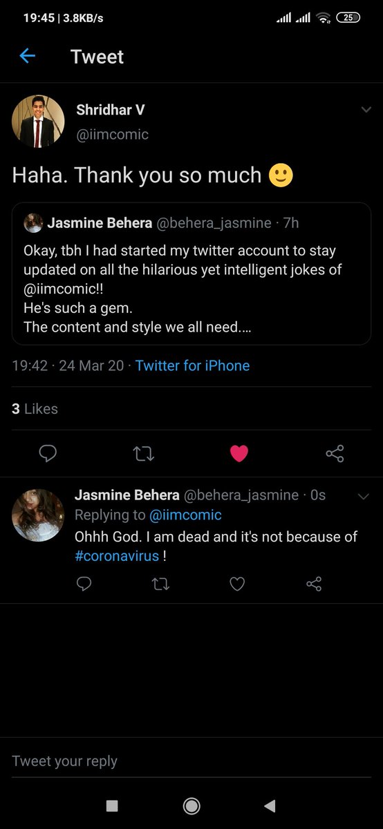 behera_jasmine's tweet photo. Okay let's screenshot and save this for forever coz I don't see more such good times coming this soon.
#iimcomic #ShridharV https://t.co/K8a5Lqgp64