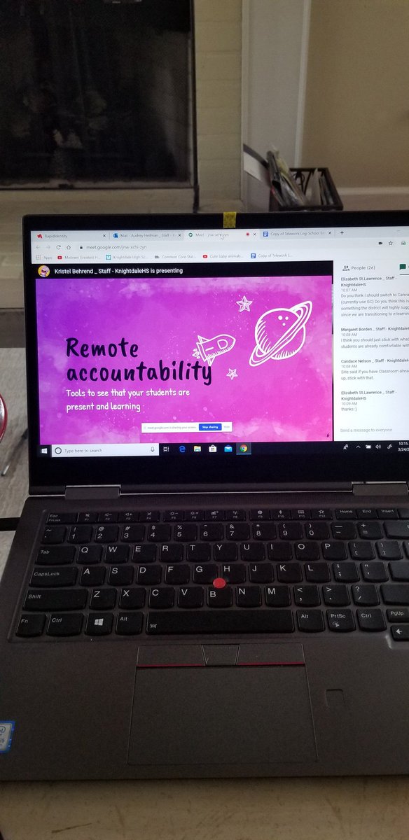 HeilmanAudrey's tweet photo. Tech Tuesdays remotely!! Hooray for Behrend and Koch! #KHSAllIn @Media__mayhem @JKochKHSCD https://t.co/0Cx2TQoPEC