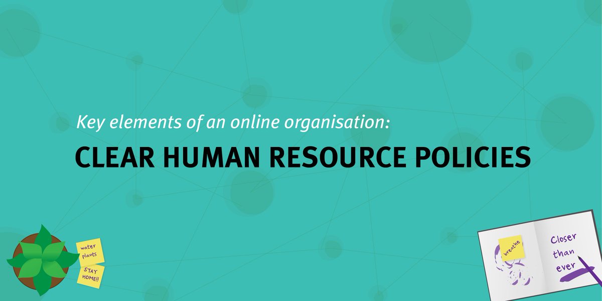 A clear human resources policy helps the team understand options, expectations and where to turn for assistance. #RemoteWorking