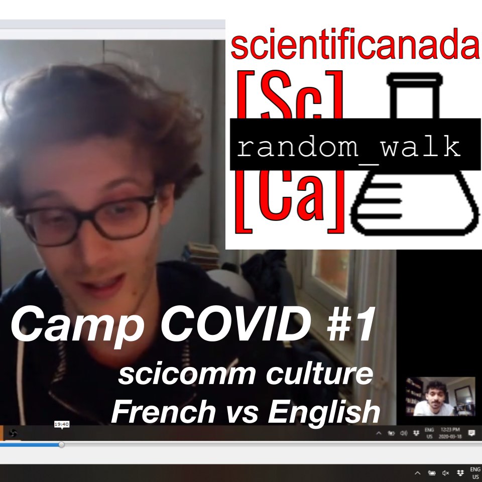AdamFortais's tweet photo. Pardon the audio but I had an interesting convo with @a_michaut about #scicomm culture in French/English. Would love to hear takes from @AlexGelle @JC_OnoDitBiot @RsNHam @TheLuProject @softbites17 @ScienceWithIve @LUSciComm (https://t.co/s5q5hDJ3OT) https://t.co/f2f5Ij5hns