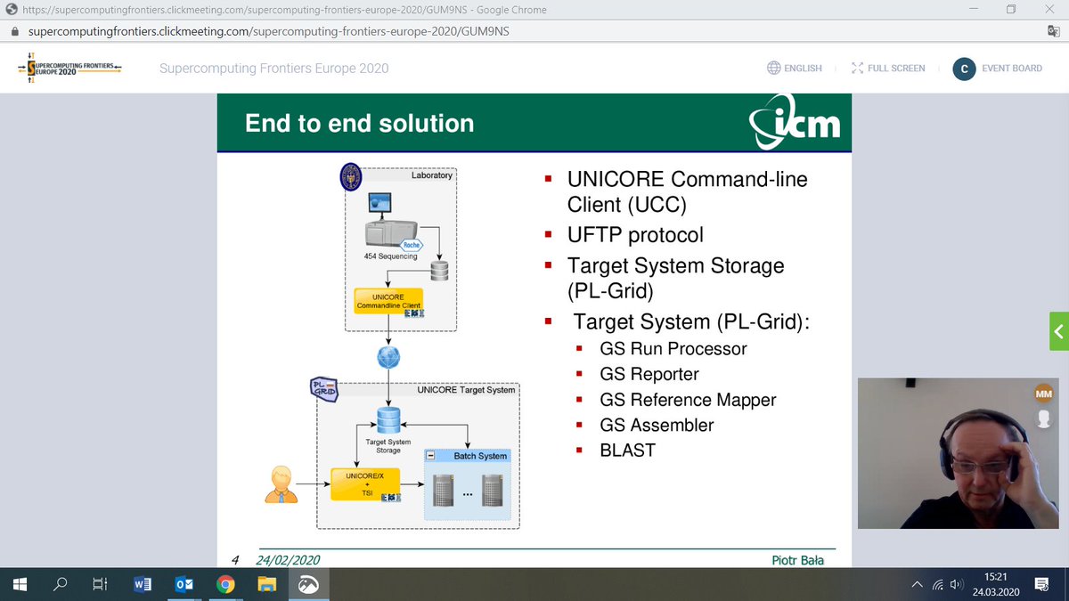 SCFE_conference's tweet photo. #SCFE20 ONLINE - ON AIR | @PiotrSBala
@ICM_UW High Performance Services for genetic research | #Bioinformatics 
#HPC conference - free access on https://t.co/vrDVN1Htmq https://t.co/G8l1jqtK7G