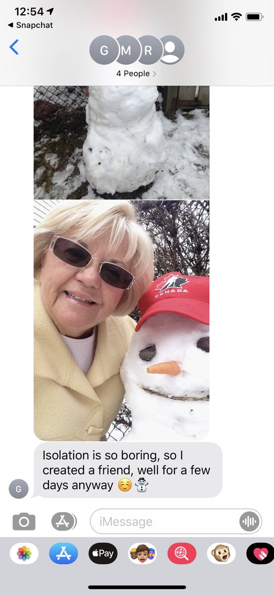 Lexicoquillette's tweet photo. this is my wonderful gramma. she is finding ways to have fun in isolation, you can too #StayHomeSaveLives https://t.co/LDDQlGbGCu