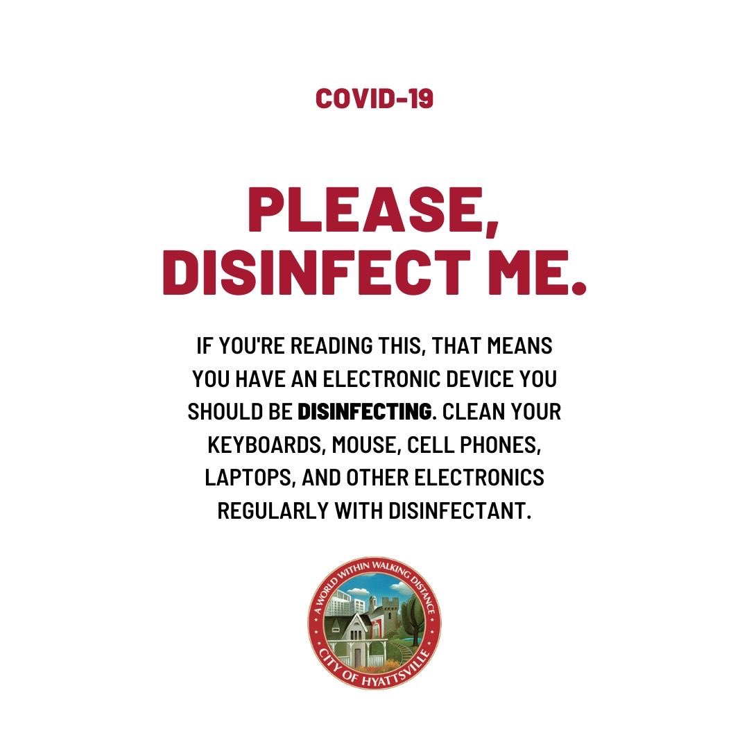HyattsvilleMD's tweet photo. Friendly PSA POST 🗣⁣
⁣
*In hindsight, we shoud’ve cleared with @champagnepapi to use his “If you’re reading this...” font ⏩⁣
⁣
#CleanAndDisinfect #StayHomeStaySafe #COVIDー19 

⁣ https://t.co/23DGVEeeXP