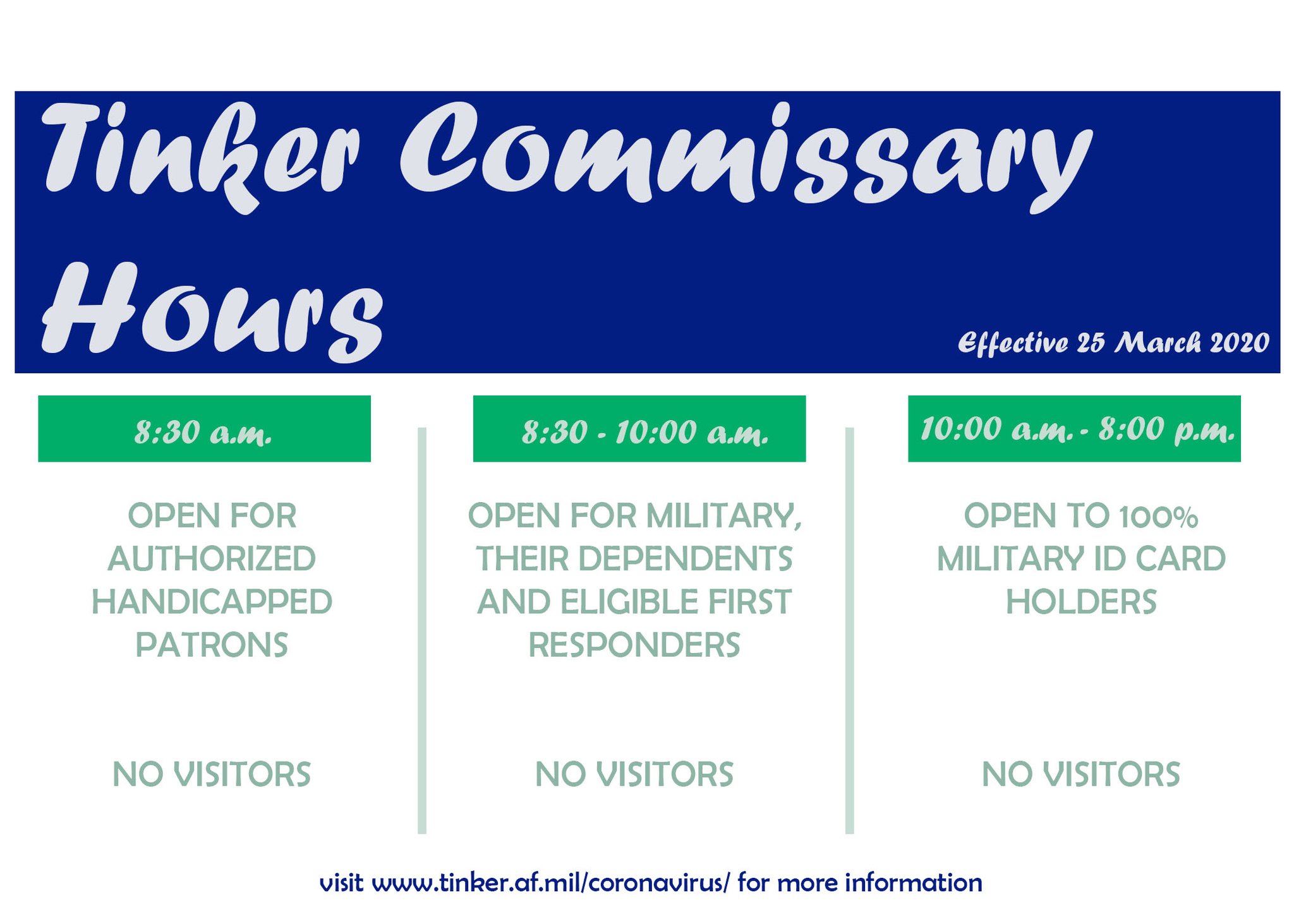 tinker afb commissary hours