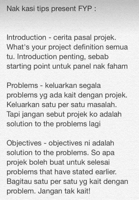 aaizatnizam's tweet photo. Tips present FYP

RT kasi semua student dapat score FYP dengan jayanya tahun 

Floppy diskfb Biar Betik https://t.co/M9dTmcGoEH