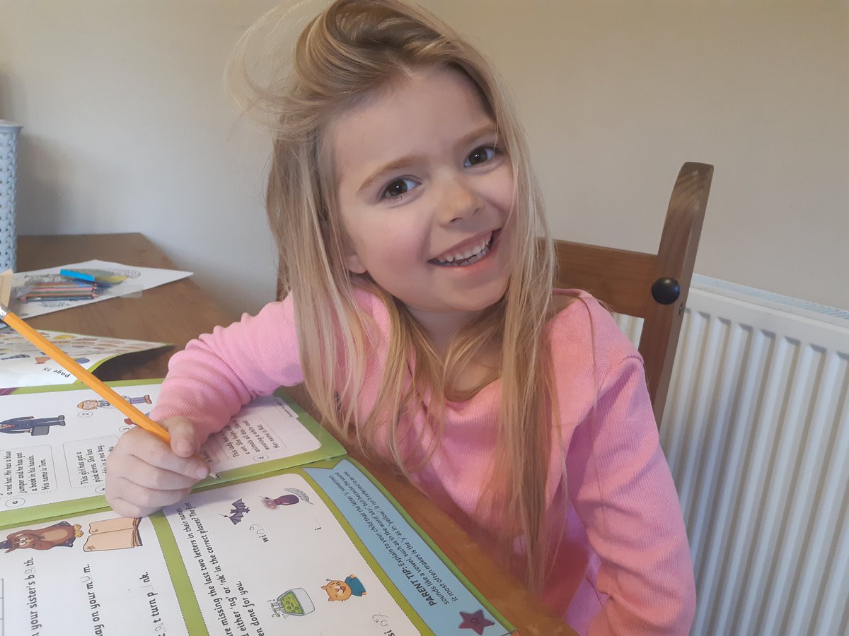 clareroche85's tweet photo. @AshClass1 Yes! We are doing PE with Joe Wicks, I am doing my pack and I miss you. Love Phoebe https://t.co/DJH3OuyLai