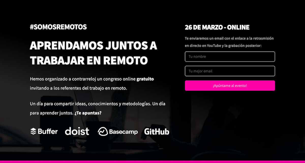 SantanderX's tweet image. 👩‍💻👨‍💻Muchos #emprendedores se han visto en la necesidad de trabajar a distancia sin la preparación previa. @RemoteAcademy ha creado #SomosRemotos, un congreso gratuito en el que referentes en este campo cuentan cómo lo hacen.
🗓 26 de marzo: buff.ly/33IoTql #Explorerencasa