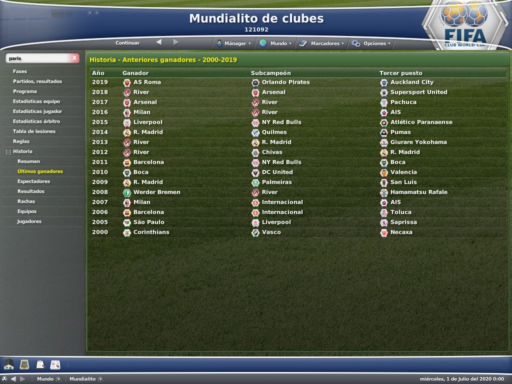 mp92_'s tweet photo. Campeones del Mundial de Clubes #FM07 https://t.co/tRk2Zuxw8L