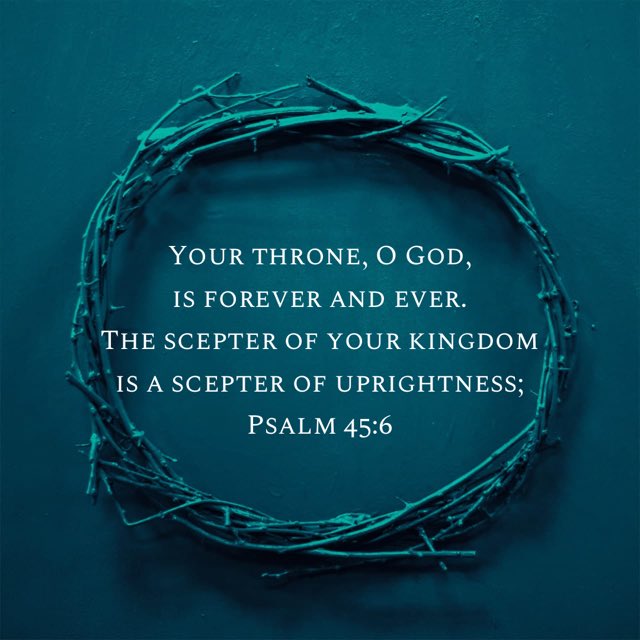 RevCalebAdams's tweet image. Jesus Christ is our eternal King who exercises all of His cosmic authority for our eternal good. #SongsoftheMessiah  bible.com/59/psa.45.6.esv