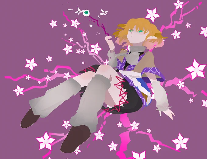 #深夜の真剣お絵描き60分一本勝負 +30分パルスィ
華やかなる仁者への嫉妬image 