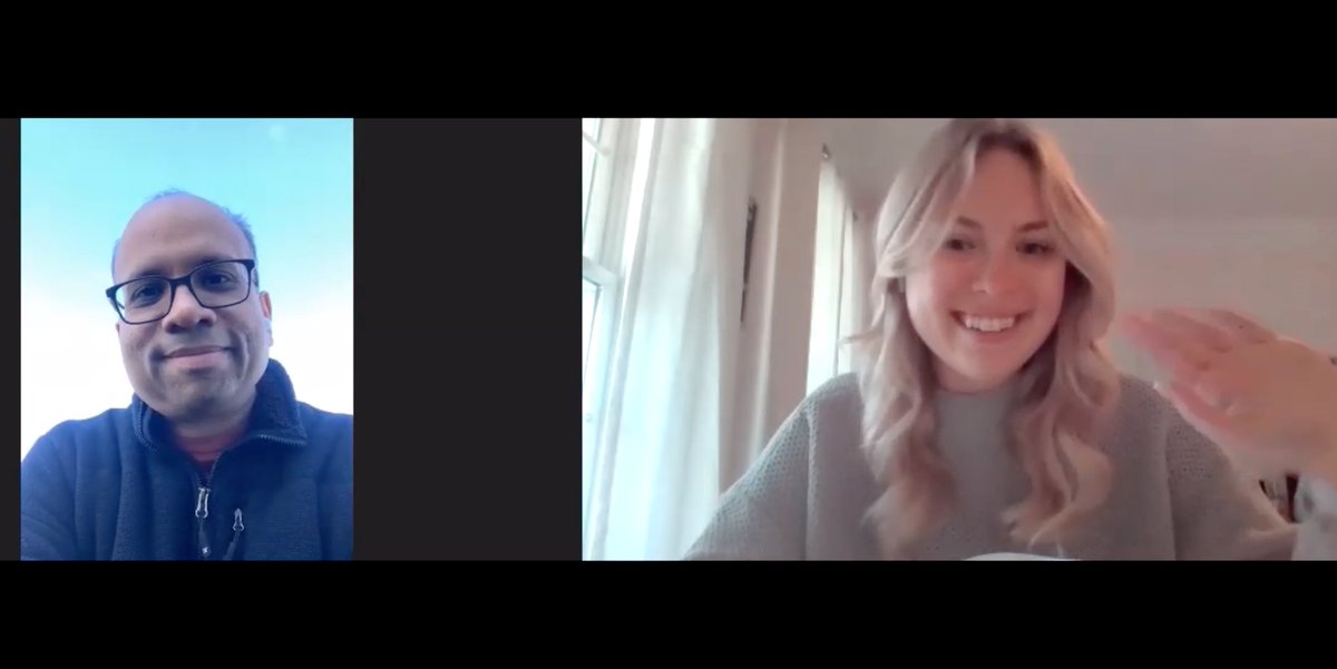 Brittany_Lamb17's tweet photo. A virtual spin on #BreakfastwithBritt - Thank you @ksrajiv for chatting this morning, and to @zoom_us for making my talk show dream continue to be a reality. To my @Commvault colleagues, location is no longer an issue. If you want to be on the show, let's do it! #CommvaultLife https://t.co/Tq1y74VK02