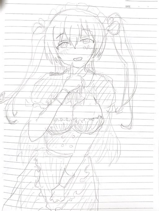 ゆゆさんのメイドを模写しました!

ゆゆさんは体の描き方上手なので参考になります!! 