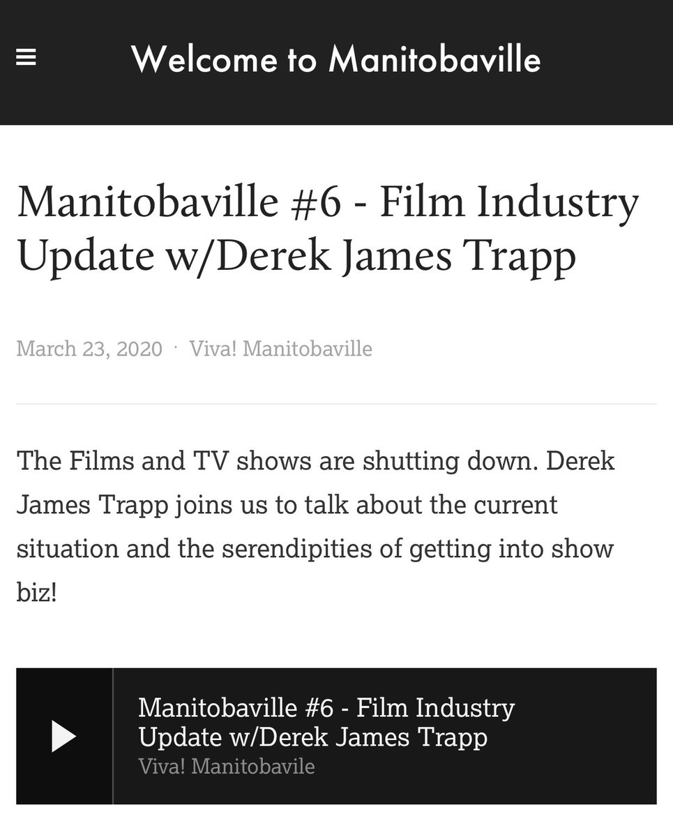 derekjamestrapp's tweet photo. I want to thank Mihangel Lloyd for having me on the Manitobaville Podcast!

I appreciate you asking me to be on this, and I had a great time recording the podcast with you. 

You can check this out and listen to the call on Apple podcasts, or Facebook!
@derekjamestrapp https://t.co/7nVZIshKOg