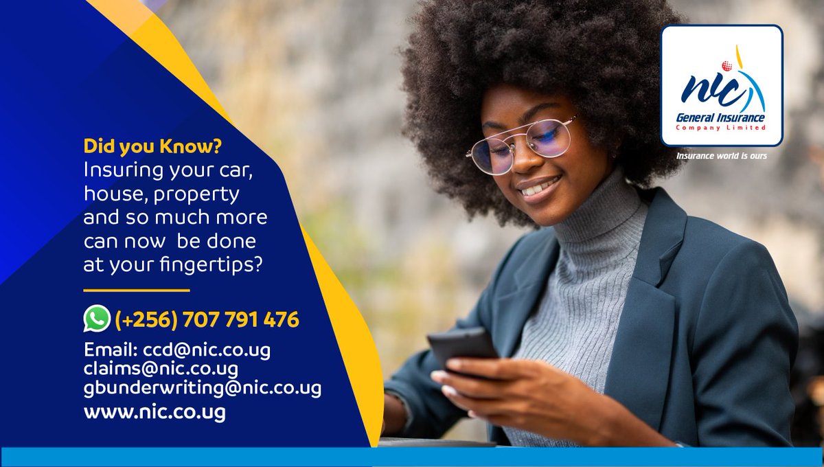 nicholdings's tweet photo. You can NOW enjoy easy access to purchase, make renewals and claims from your mobile phone at your own convenience.
Stay safe, insure with NIC online.
#safetyfirst
#NICcares
#onlineInsurance
#insuranceworldisours https://t.co/WfjK2F6ot4