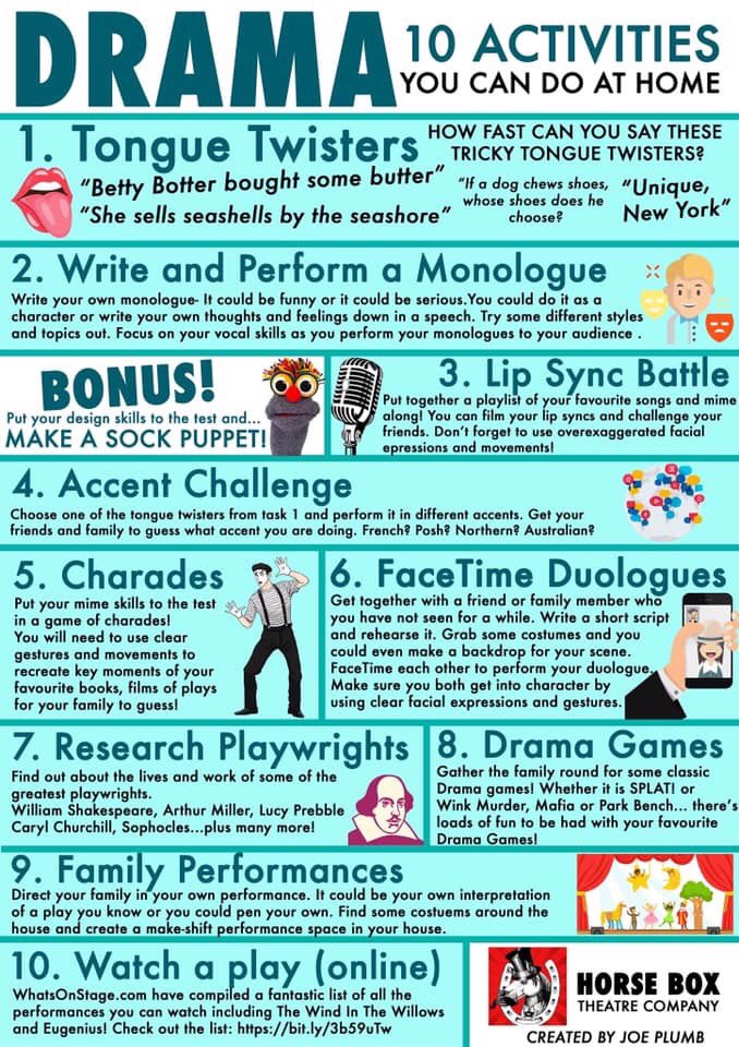 At home #drama ideas...
