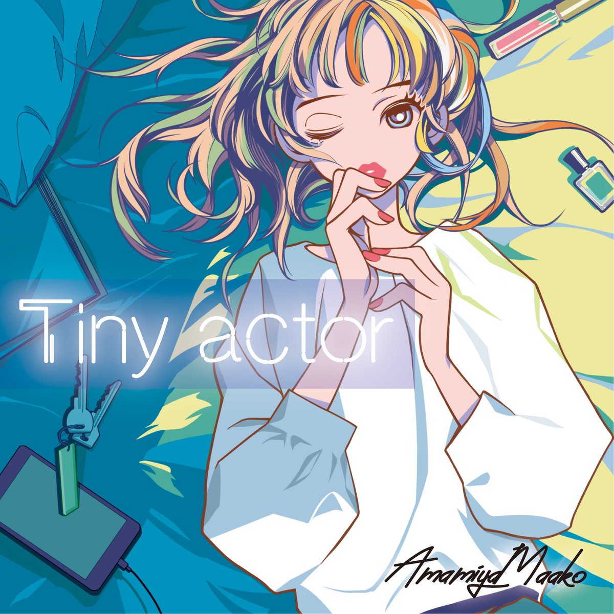 AmamiyaMaako's tweet photo. new single "Tiny actor"
🎧配信&amp;東名阪タワレコ限定盤💿

3/25本日よりリリース✨
各種ダウンロードサイト↓
https://t.co/NqzD5MZqu3

素直になれなかったり、自分をうまく表現出来ない人の後押しになる曲になればと思って書きました。
是非聴いてください。

感想もお待ちしてます☺️

#Tinyactor https://t.co/BxWfCi7s0I