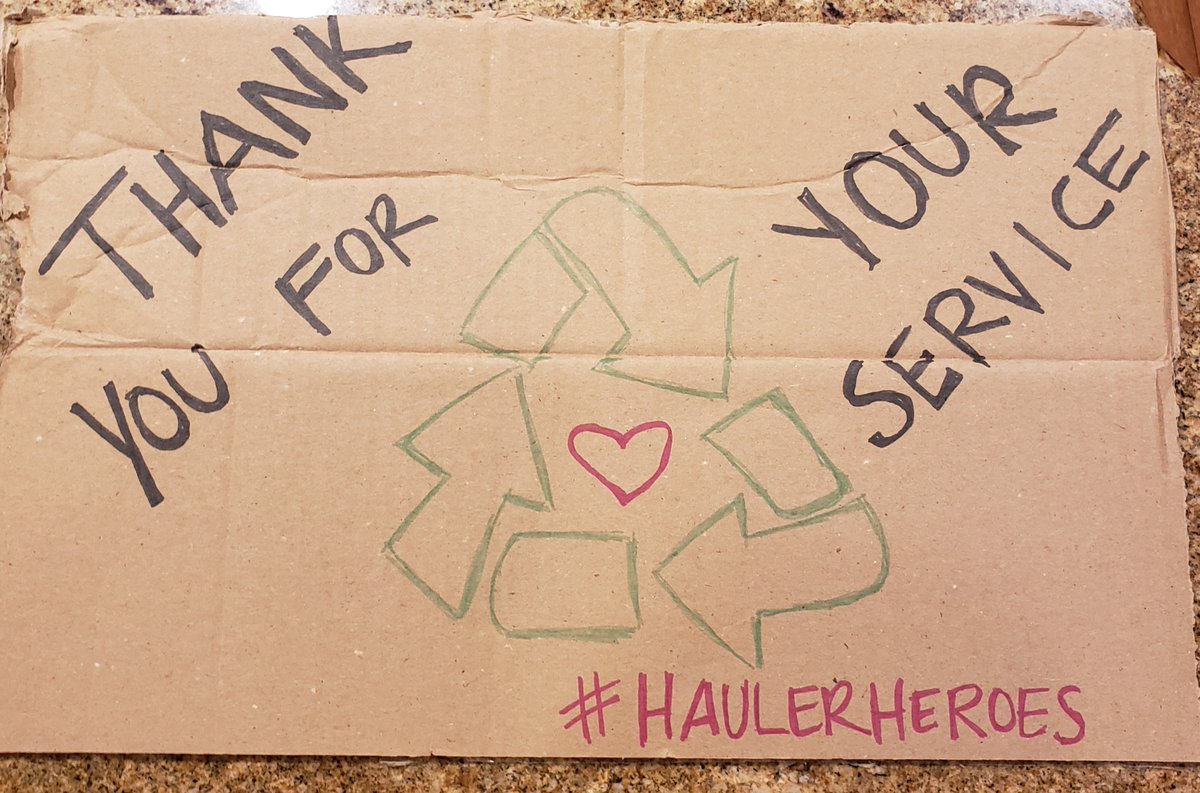 Thank our #HaulerHeroes on the frontlines for keeping our communities clean during #COVID19