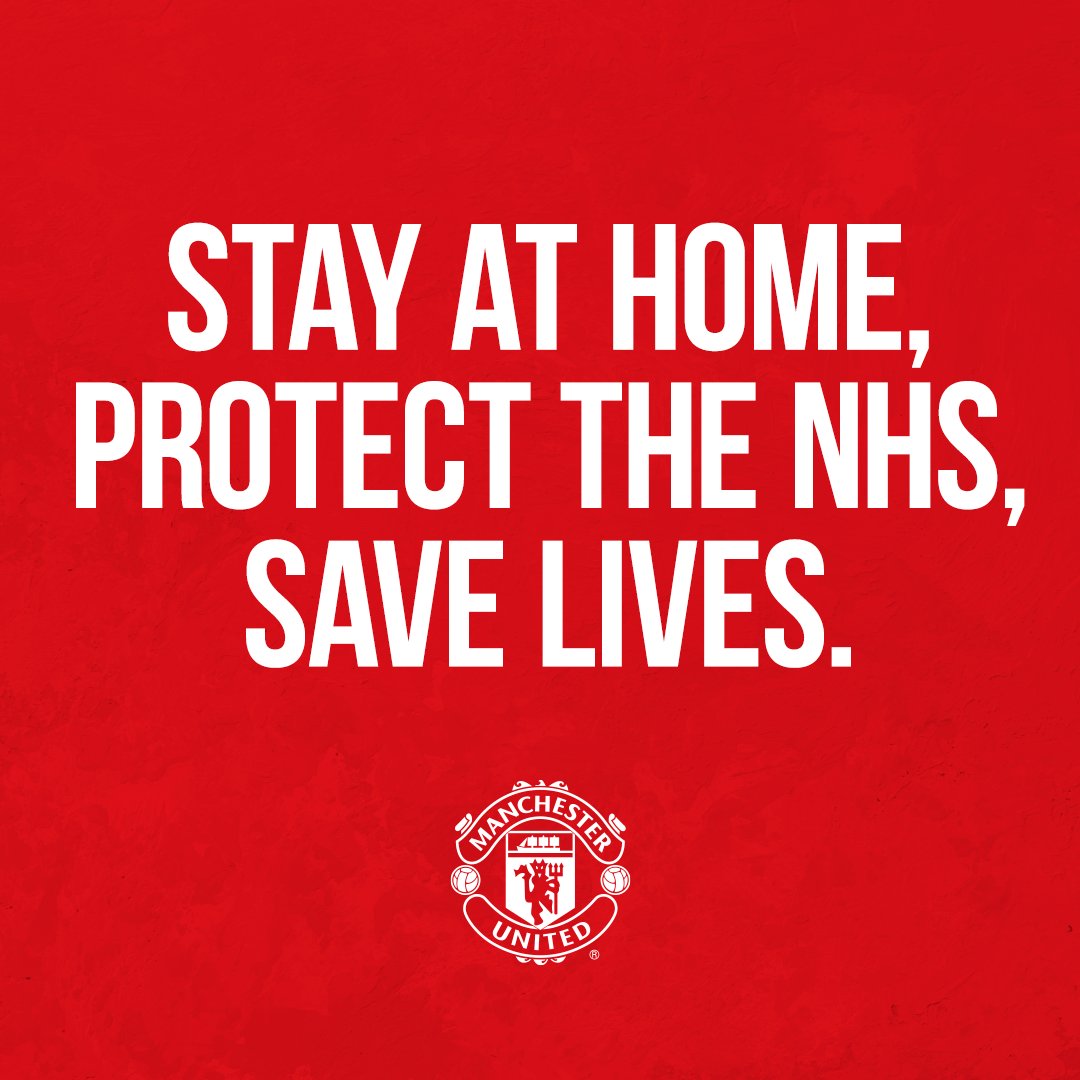 Now more than ever, let's stay United ❤️ #StayAtHome #ProtectTheNHS #SaveLives