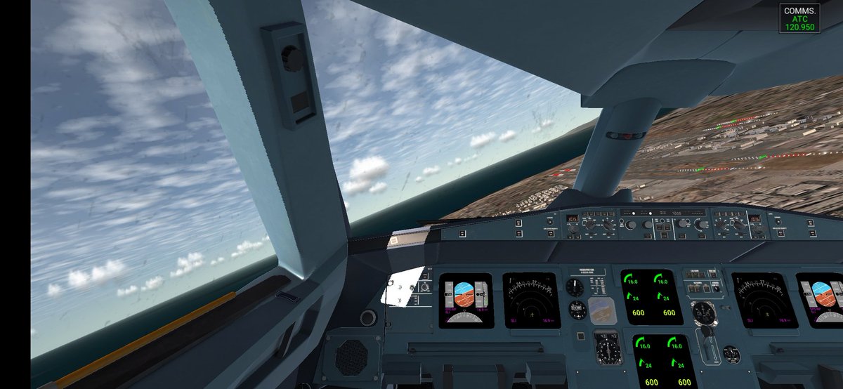 Lovely picture flying in the a321 neo😍