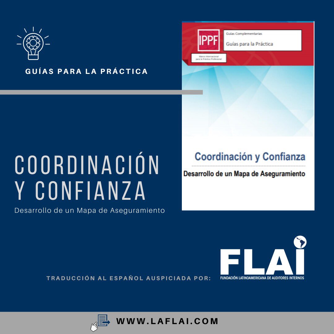 Auditores_LATAM's tweet photo. 🎯 Coordinación y Confianza: "Desarrollo de un Mapa de Aseguramiento"
🗺 Un mapa de aseguramiento es una matriz que comprende una representación visual de los riesgos de la organización.📚 Guías para la Práctica 🖇 https://t.co/qHf5hfryQP #SomosFLAI https://t.co/H1ieZJLccD