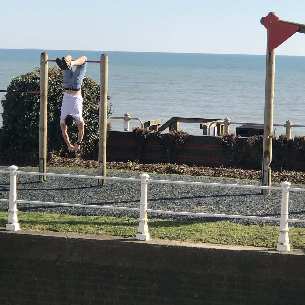 Survival of the unfittest? #outdoorgym #COVIDIDIOTS